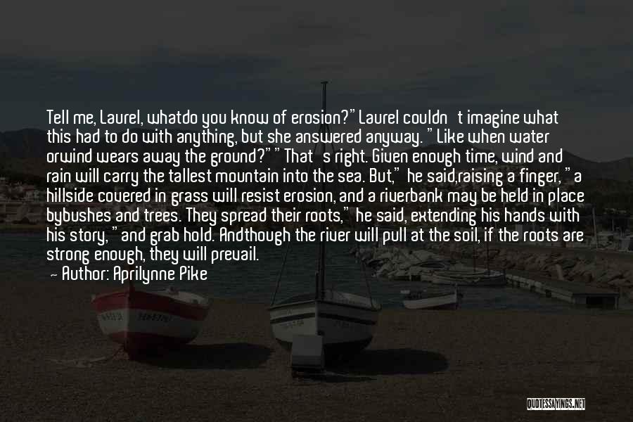 Aprilynne Pike Quotes: Tell Me, Laurel, Whatdo You Know Of Erosion?laurel Couldn't Imagine What This Had To Do With Anything, But She Answered