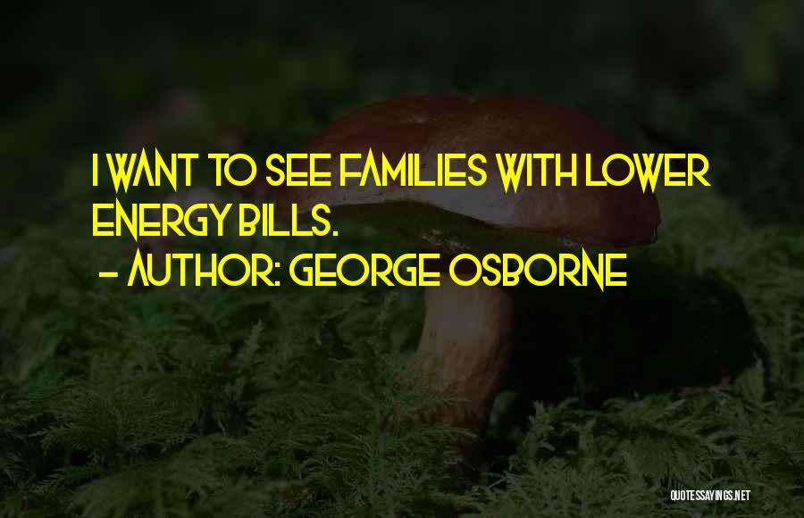 George Osborne Quotes: I Want To See Families With Lower Energy Bills.
