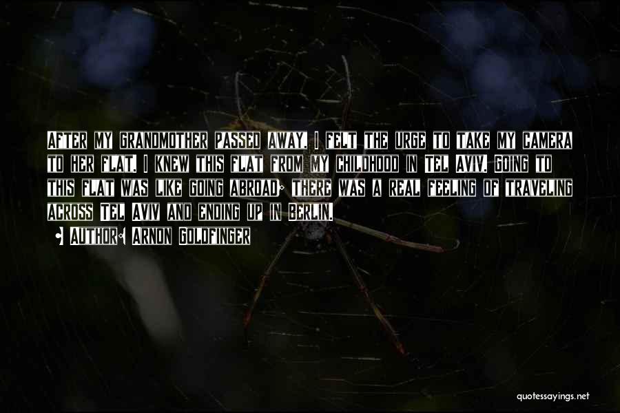 Arnon Goldfinger Quotes: After My Grandmother Passed Away, I Felt The Urge To Take My Camera To Her Flat. I Knew This Flat