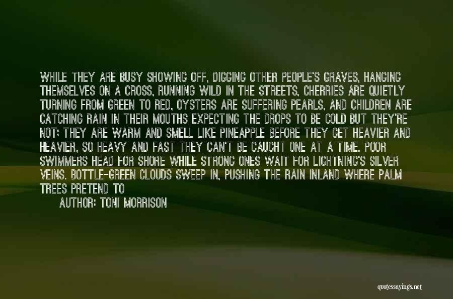 Toni Morrison Quotes: While They Are Busy Showing Off, Digging Other People's Graves, Hanging Themselves On A Cross, Running Wild In The Streets,