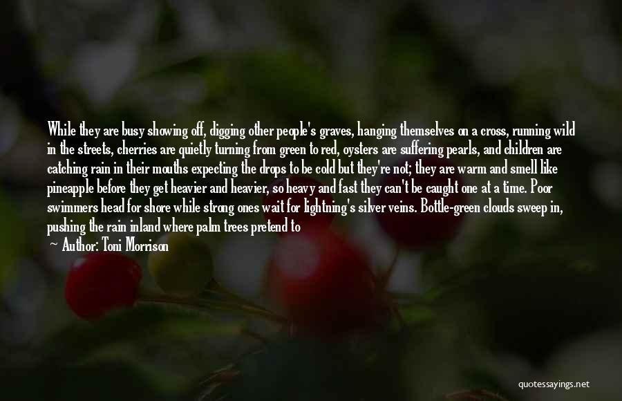 Toni Morrison Quotes: While They Are Busy Showing Off, Digging Other People's Graves, Hanging Themselves On A Cross, Running Wild In The Streets,