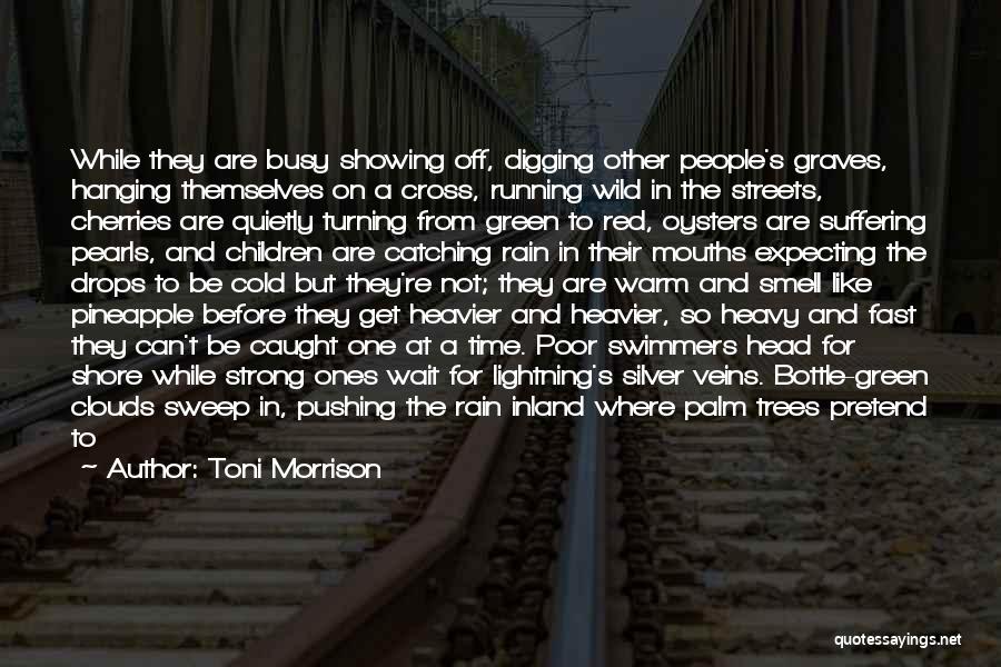 Toni Morrison Quotes: While They Are Busy Showing Off, Digging Other People's Graves, Hanging Themselves On A Cross, Running Wild In The Streets,