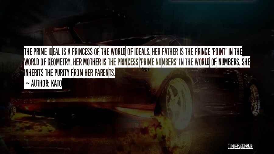 Kato Quotes: The Prime Ideal Is A Princess Of The World Of Ideals. Her Father Is The Prince 'point' In The World