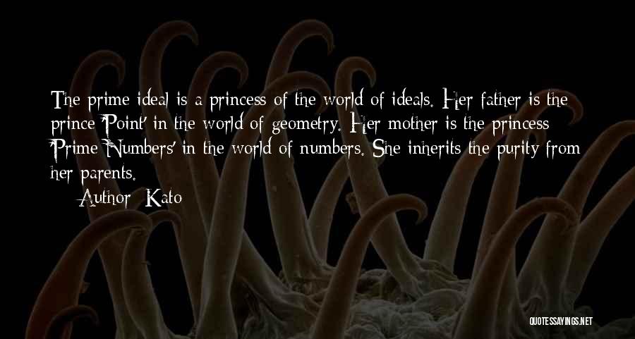 Kato Quotes: The Prime Ideal Is A Princess Of The World Of Ideals. Her Father Is The Prince 'point' In The World