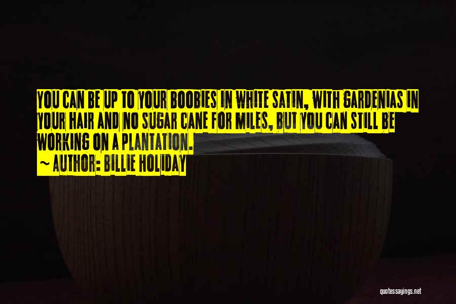 Billie Holiday Quotes: You Can Be Up To Your Boobies In White Satin, With Gardenias In Your Hair And No Sugar Cane For