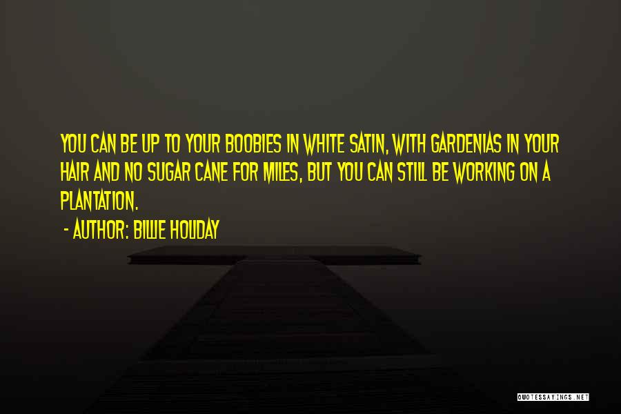 Billie Holiday Quotes: You Can Be Up To Your Boobies In White Satin, With Gardenias In Your Hair And No Sugar Cane For