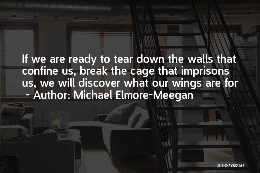 Michael Elmore-Meegan Quotes: If We Are Ready To Tear Down The Walls That Confine Us, Break The Cage That Imprisons Us, We Will