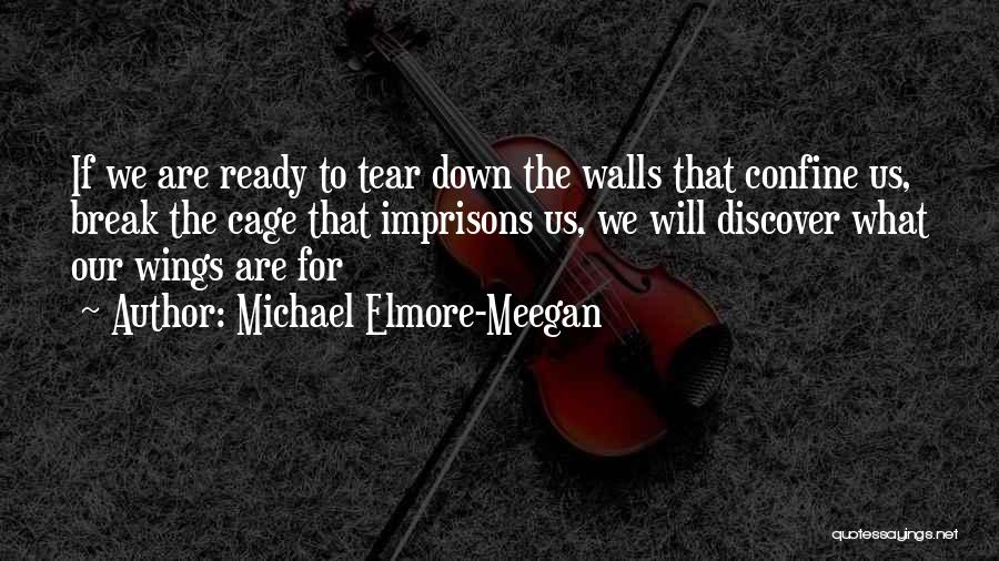 Michael Elmore-Meegan Quotes: If We Are Ready To Tear Down The Walls That Confine Us, Break The Cage That Imprisons Us, We Will