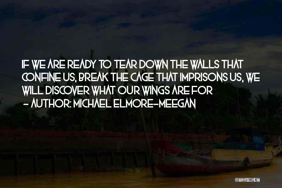Michael Elmore-Meegan Quotes: If We Are Ready To Tear Down The Walls That Confine Us, Break The Cage That Imprisons Us, We Will