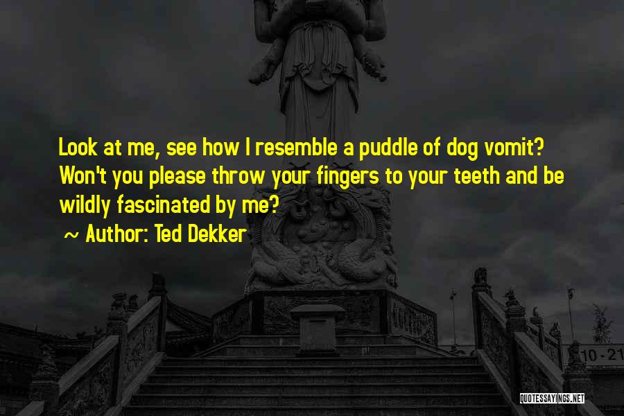 Ted Dekker Quotes: Look At Me, See How I Resemble A Puddle Of Dog Vomit? Won't You Please Throw Your Fingers To Your