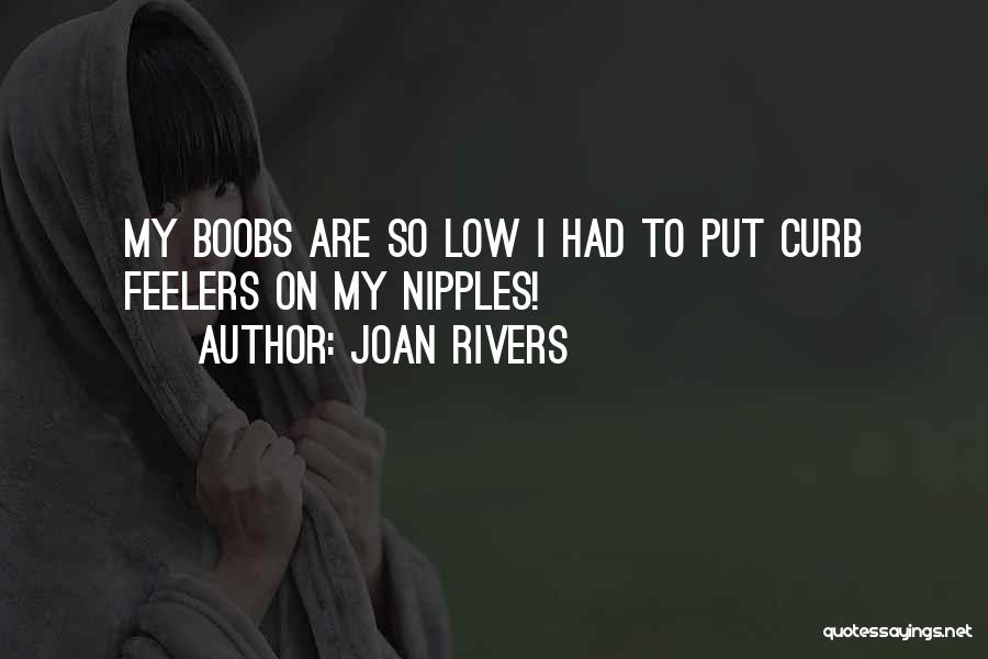 Joan Rivers Quotes: My Boobs Are So Low I Had To Put Curb Feelers On My Nipples!