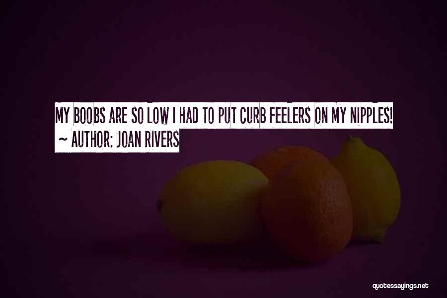 Joan Rivers Quotes: My Boobs Are So Low I Had To Put Curb Feelers On My Nipples!