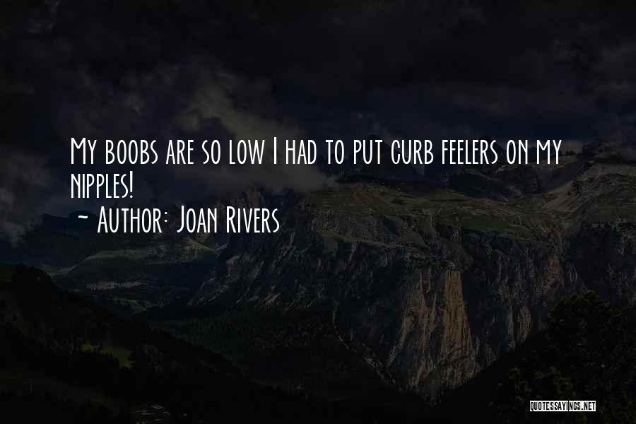 Joan Rivers Quotes: My Boobs Are So Low I Had To Put Curb Feelers On My Nipples!