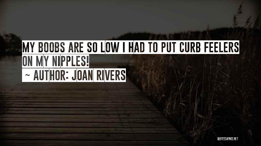 Joan Rivers Quotes: My Boobs Are So Low I Had To Put Curb Feelers On My Nipples!