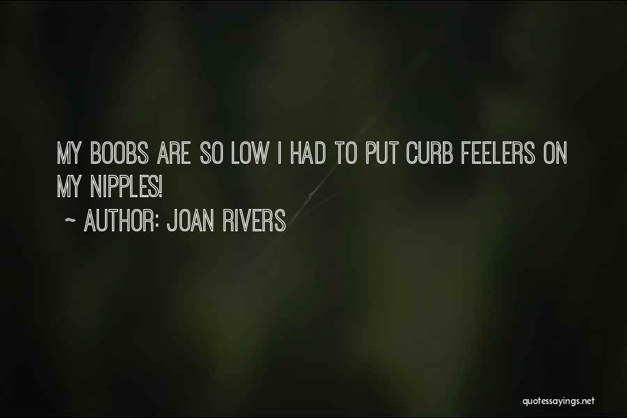 Joan Rivers Quotes: My Boobs Are So Low I Had To Put Curb Feelers On My Nipples!