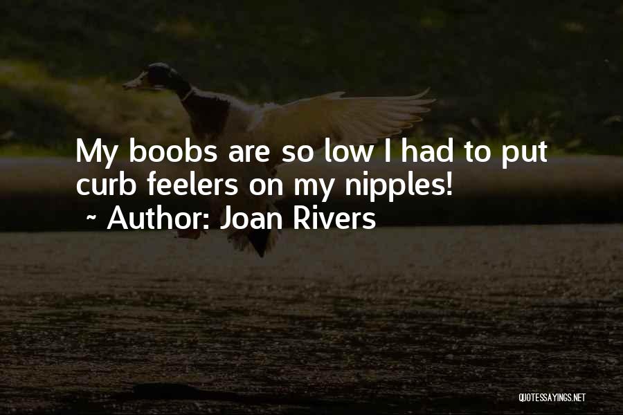 Joan Rivers Quotes: My Boobs Are So Low I Had To Put Curb Feelers On My Nipples!