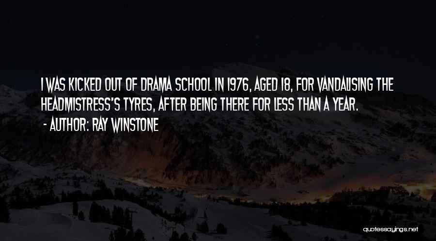 Ray Winstone Quotes: I Was Kicked Out Of Drama School In 1976, Aged 18, For Vandalising The Headmistress's Tyres, After Being There For
