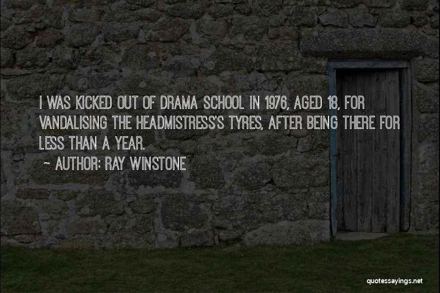Ray Winstone Quotes: I Was Kicked Out Of Drama School In 1976, Aged 18, For Vandalising The Headmistress's Tyres, After Being There For