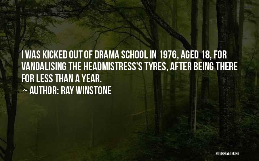 Ray Winstone Quotes: I Was Kicked Out Of Drama School In 1976, Aged 18, For Vandalising The Headmistress's Tyres, After Being There For