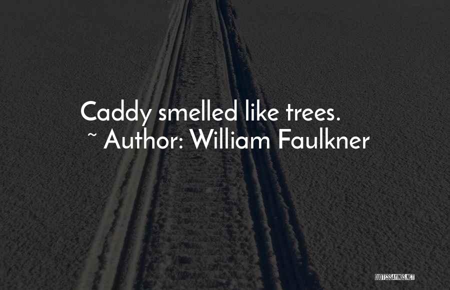 William Faulkner Quotes: Caddy Smelled Like Trees.