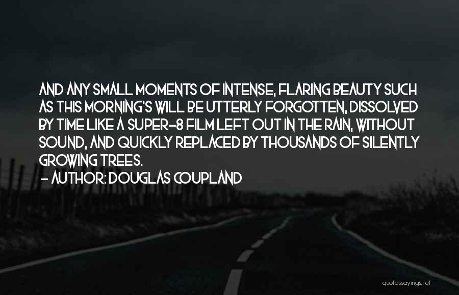 Douglas Coupland Quotes: And Any Small Moments Of Intense, Flaring Beauty Such As This Morning's Will Be Utterly Forgotten, Dissolved By Time Like