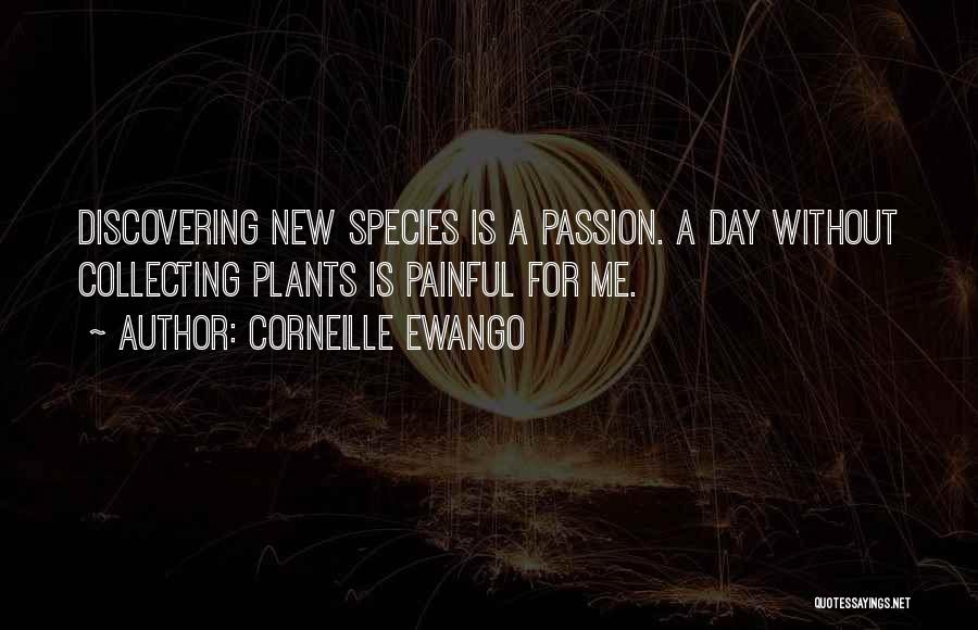 Corneille Ewango Quotes: Discovering New Species Is A Passion. A Day Without Collecting Plants Is Painful For Me.