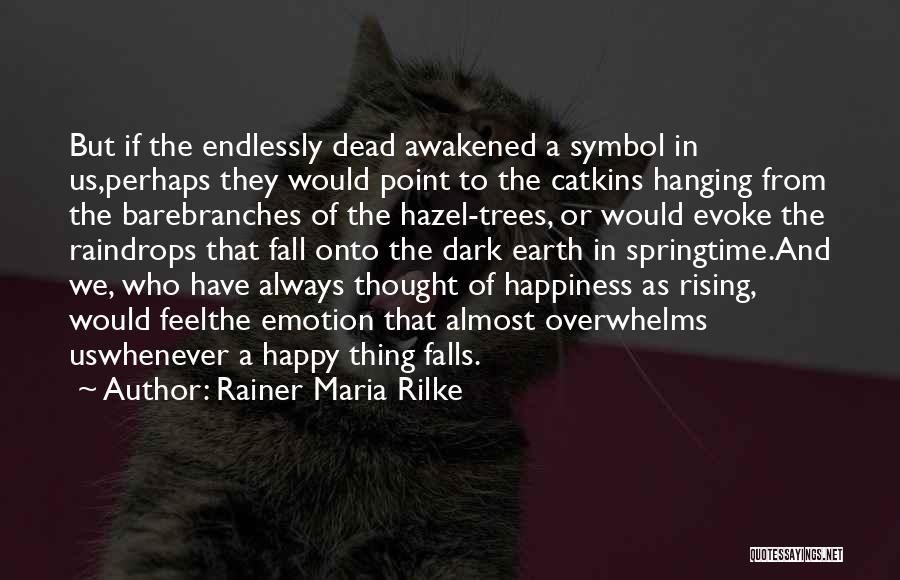 Rainer Maria Rilke Quotes: But If The Endlessly Dead Awakened A Symbol In Us,perhaps They Would Point To The Catkins Hanging From The Barebranches