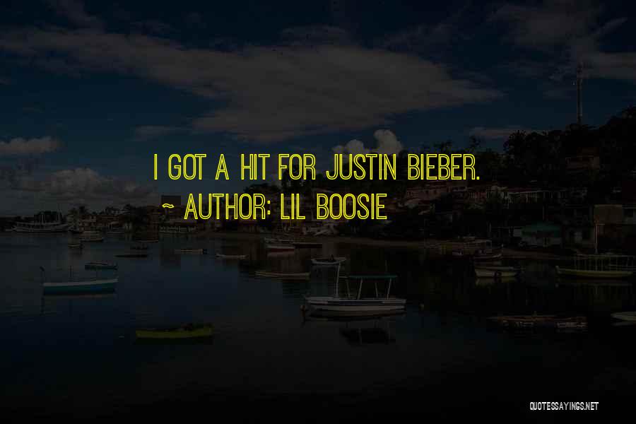 Lil Boosie Quotes: I Got A Hit For Justin Bieber.