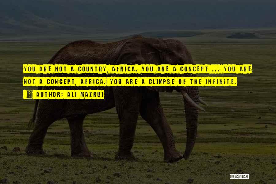 Ali Mazrui Quotes: You Are Not A Country, Africa. You Are A Concept ... You Are Not A Concept, Africa. You Are A