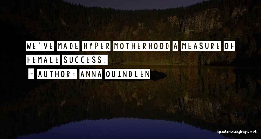 Anna Quindlen Quotes: We've Made Hyper Motherhood A Measure Of Female Success.