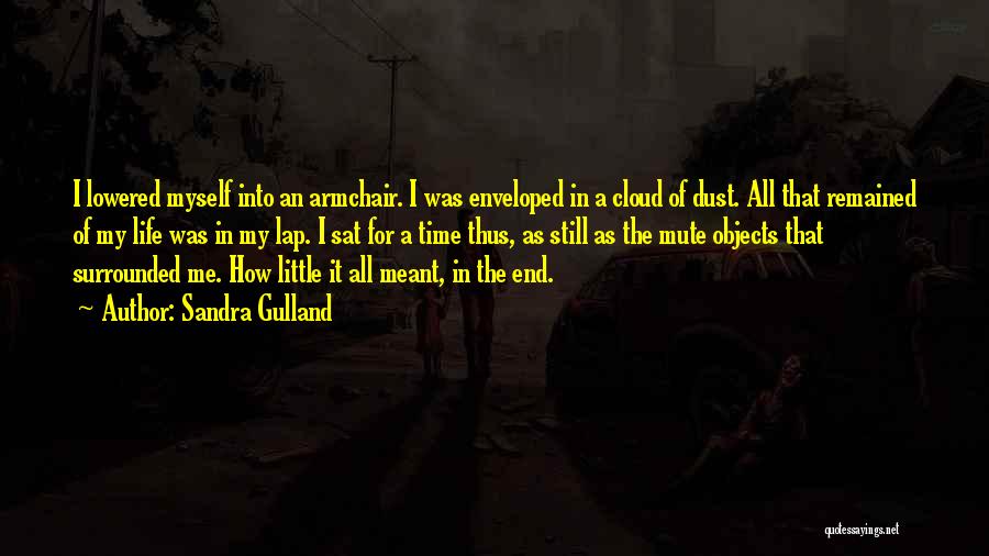 Sandra Gulland Quotes: I Lowered Myself Into An Armchair. I Was Enveloped In A Cloud Of Dust. All That Remained Of My Life