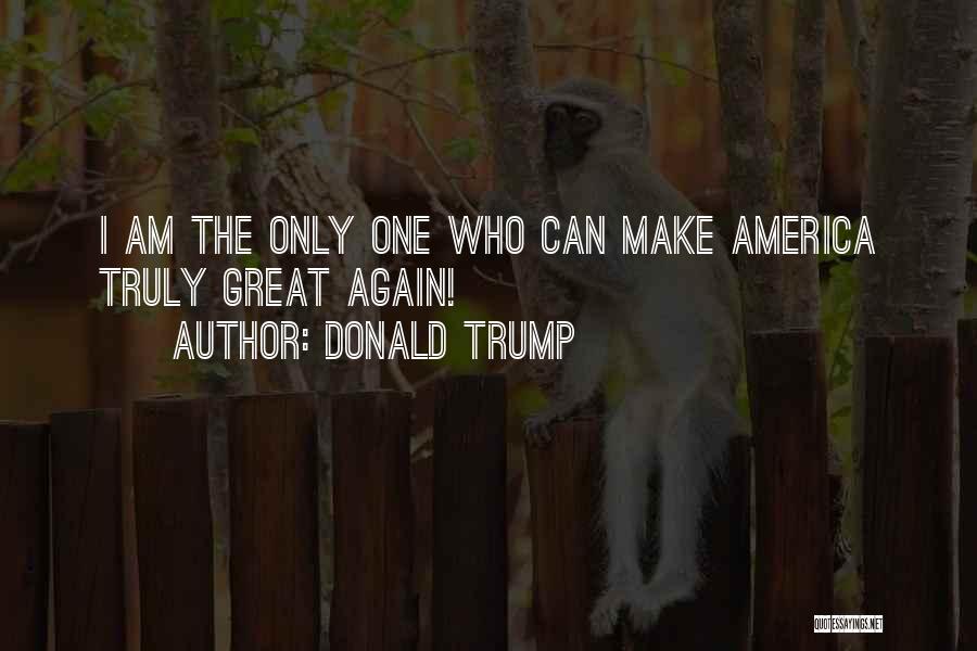 Donald Trump Quotes: I Am The Only One Who Can Make America Truly Great Again!