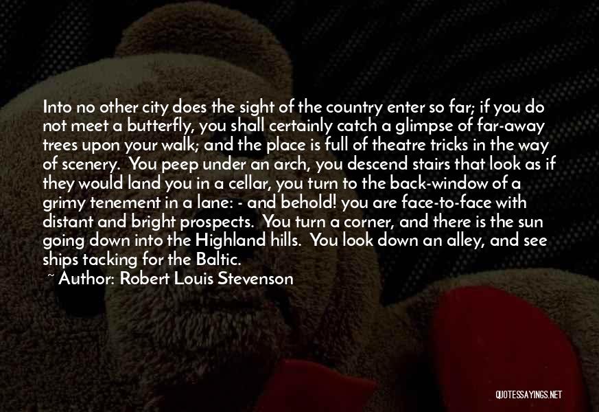 Robert Louis Stevenson Quotes: Into No Other City Does The Sight Of The Country Enter So Far; If You Do Not Meet A Butterfly,