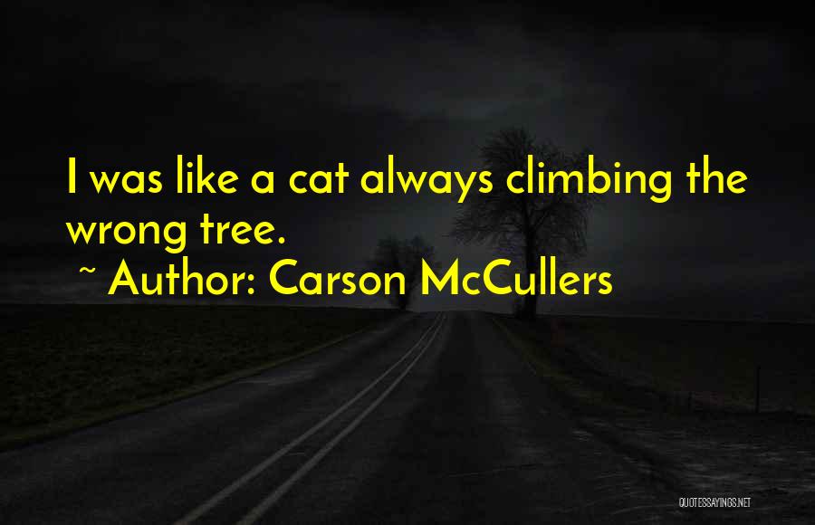 Carson McCullers Quotes: I Was Like A Cat Always Climbing The Wrong Tree.