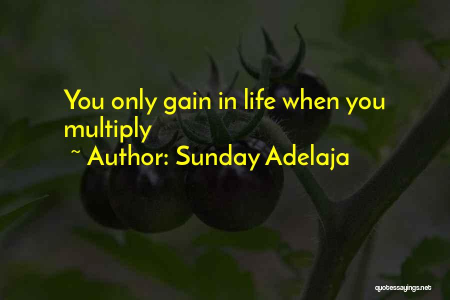 Sunday Adelaja Quotes: You Only Gain In Life When You Multiply