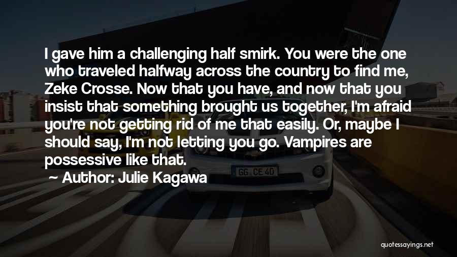 Julie Kagawa Quotes: I Gave Him A Challenging Half Smirk. You Were The One Who Traveled Halfway Across The Country To Find Me,