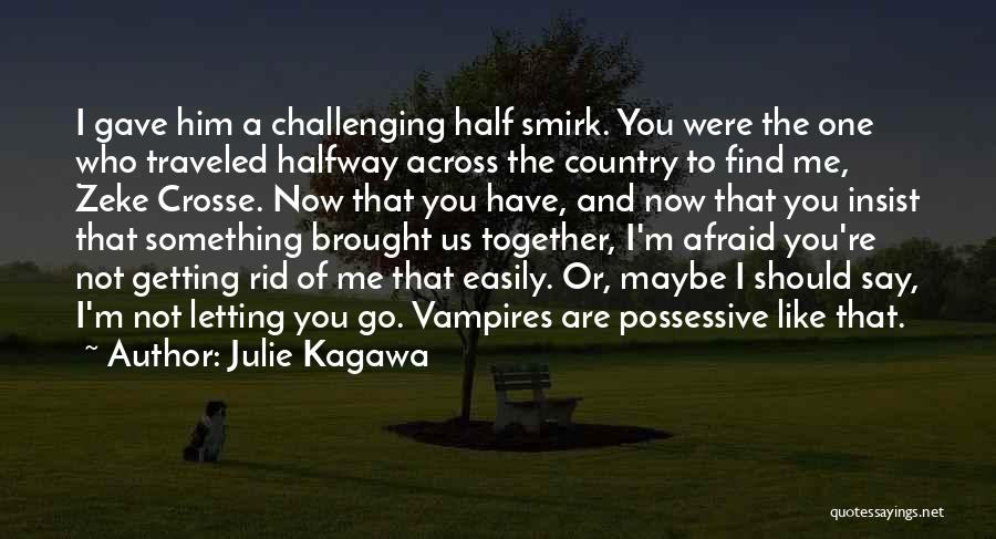 Julie Kagawa Quotes: I Gave Him A Challenging Half Smirk. You Were The One Who Traveled Halfway Across The Country To Find Me,