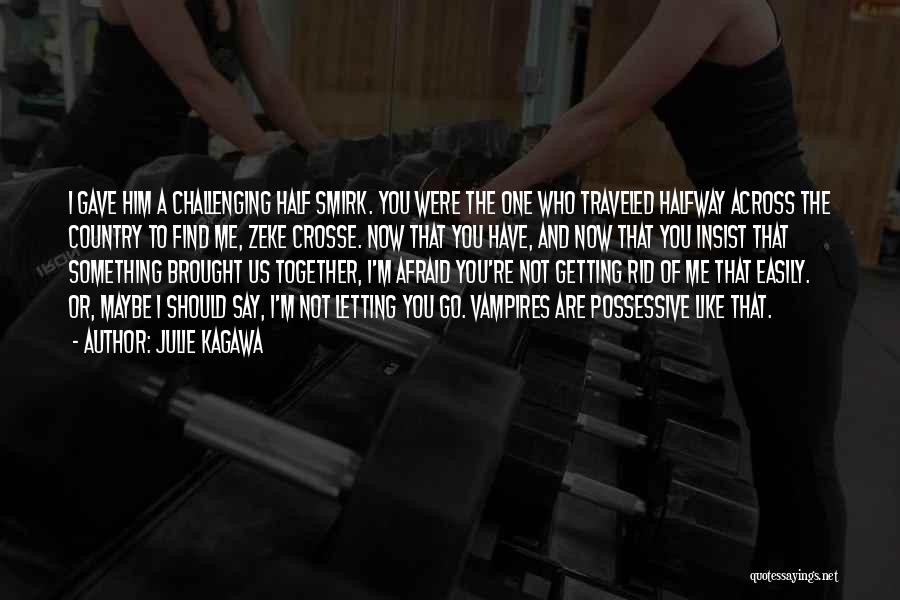 Julie Kagawa Quotes: I Gave Him A Challenging Half Smirk. You Were The One Who Traveled Halfway Across The Country To Find Me,