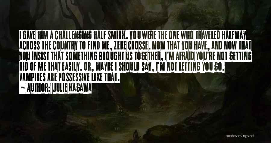 Julie Kagawa Quotes: I Gave Him A Challenging Half Smirk. You Were The One Who Traveled Halfway Across The Country To Find Me,