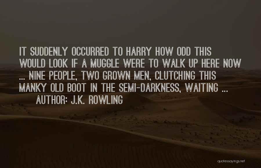 J.K. Rowling Quotes: It Suddenly Occurred To Harry How Odd This Would Look If A Muggle Were To Walk Up Here Now ...