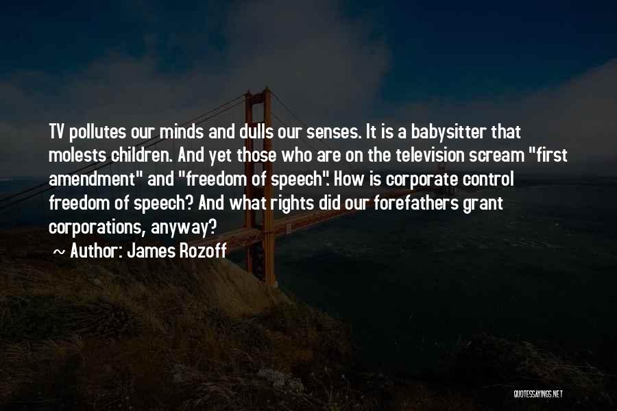 James Rozoff Quotes: Tv Pollutes Our Minds And Dulls Our Senses. It Is A Babysitter That Molests Children. And Yet Those Who Are