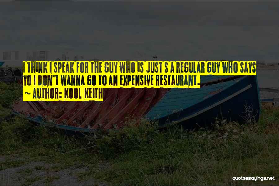 Kool Keith Quotes: I Think I Speak For The Guy Who Is Just S A Regular Guy Who Says Yo I Don't Wanna