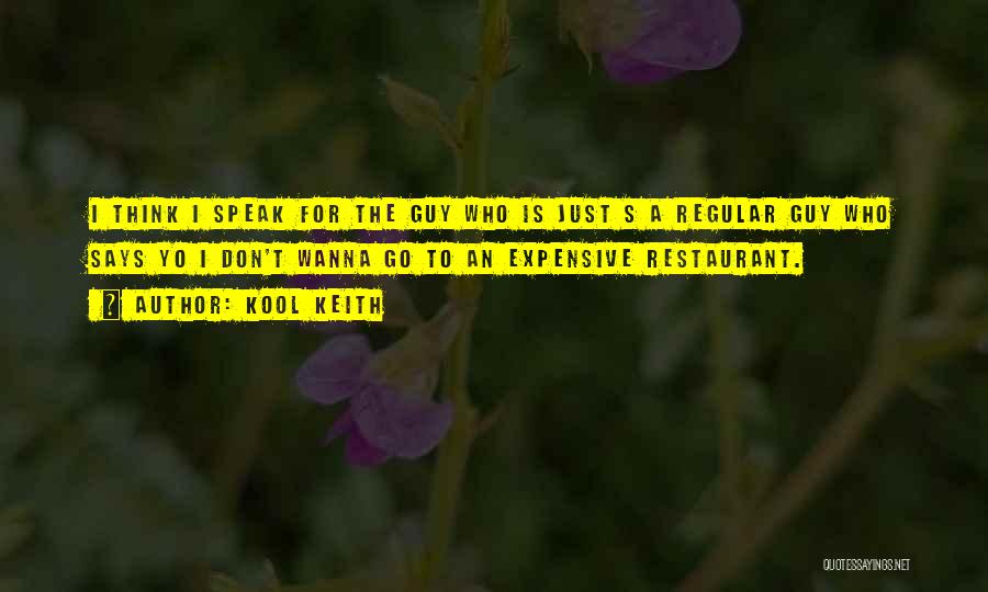 Kool Keith Quotes: I Think I Speak For The Guy Who Is Just S A Regular Guy Who Says Yo I Don't Wanna