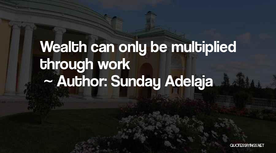 Sunday Adelaja Quotes: Wealth Can Only Be Multiplied Through Work