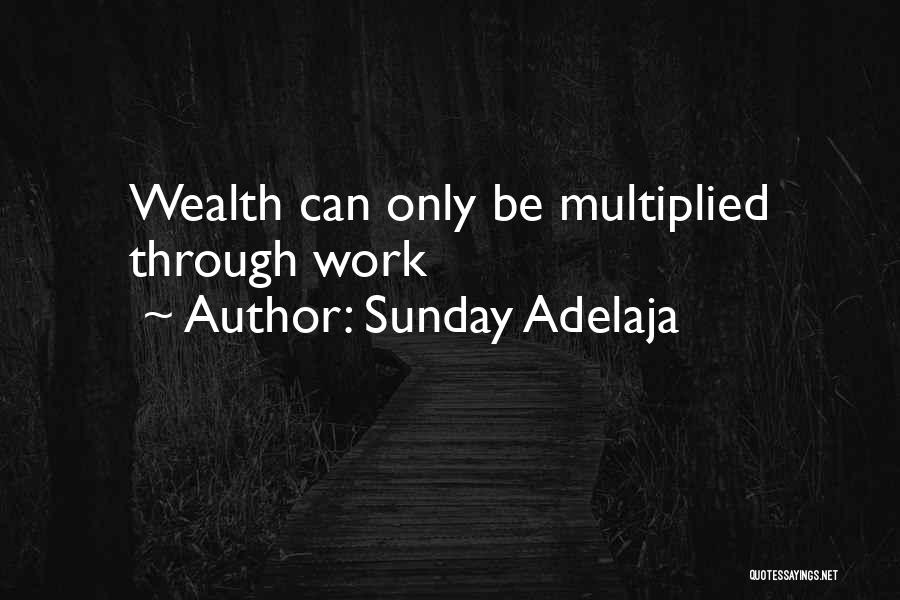 Sunday Adelaja Quotes: Wealth Can Only Be Multiplied Through Work