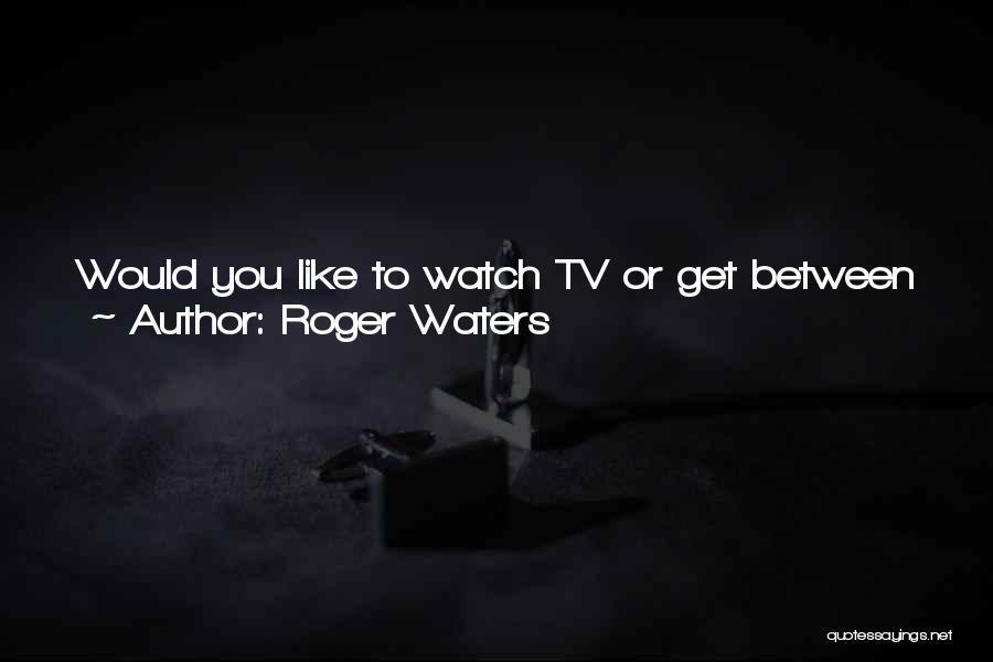 Roger Waters Quotes: Would You Like To Watch Tv Or Get Between The Sheets And Contemplate This Violent Freeway, Would You Like Something