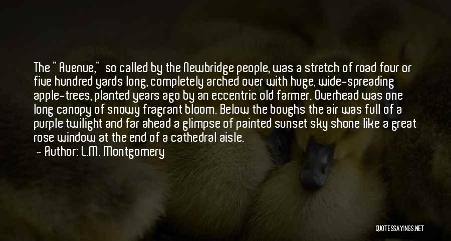 L.M. Montgomery Quotes: The Avenue, So Called By The Newbridge People, Was A Stretch Of Road Four Or Five Hundred Yards Long, Completely