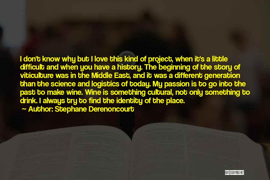 Stephane Derenoncourt Quotes: I Don't Know Why But I Love This Kind Of Project, When It's A Little Difficult And When You Have