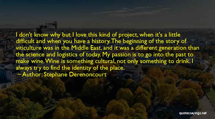 Stephane Derenoncourt Quotes: I Don't Know Why But I Love This Kind Of Project, When It's A Little Difficult And When You Have