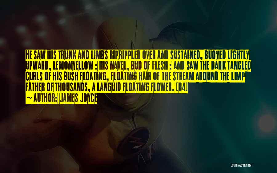 James Joyce Quotes: He Saw His Trunk And Limbs Riprippled Over And Sustained, Buoyed Lightly Upward, Lemonyellow : His Navel, Bud Of Flesh